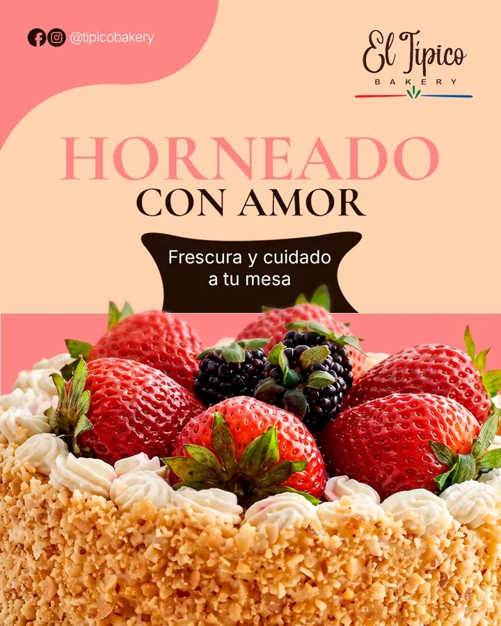 Horneado con amor — tarta de frutos rojos